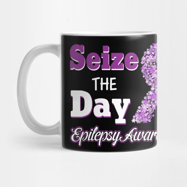Seize The Day Epilepsy Awareness by TeeAaron